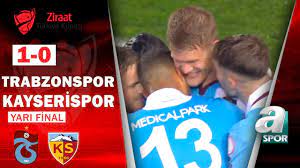 Trabzonspor 1 - 0 Kayserispor MAÇ ÖZETİ (Ziraat Türkiye Kupası Yarı Final  1. Maçı ) 19.04.2022 - YouTube
