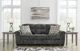 Lonoke Gunmetal Sofa By Ashley Furniture