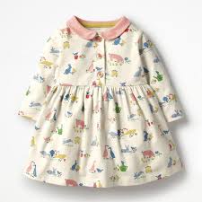 Kids Brand 2018 Autumn New Childrens Dress Baby Girls Clothes Cotton Animal Print Girl Dresses