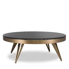 Rocco Brushed Brass Coffee Table Now