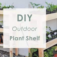 Diy Outdoor Plant Shelf Hydrangea