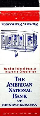 They are considered the most trustworthy financial institution by forbes magazine with a ratings from a.m. 501 American National Bank Of Sidney Sidney Ne Business History Matchbook Social Security Card