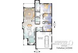 By far our trendiest bedroom configuration, 3 bedroom floor plans allow for a wide number of options and a broad range of functionality for any 3 bedroom 2 bathroom floor plans. House Plan 3 Bedrooms 2 Bathrooms Garage 3248 Drummond House Plans