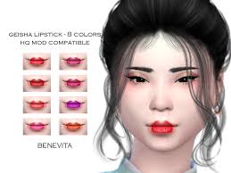 geisha lipstick hq the sims 4 catalog