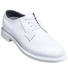 Bates Shoes Mens White Leather Goodyear Welt Dress Shoes