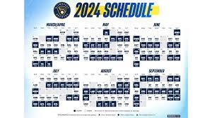 Printable Schedule Milwaukee Brewers gambar png