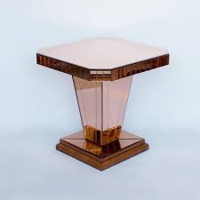 art deco mirrored side table 1930s for