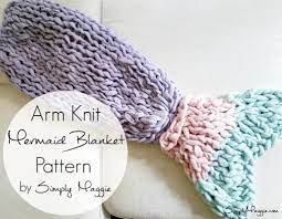 arm knit mermaid blanket free pattern