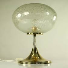mouth blown glass table lamp