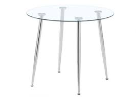 Nova 90cm Round Glass Dining Table By