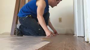 It is cut to fit the size of the space. Replace Carpet With Laminate Flooring Entire Process And Details Youtube