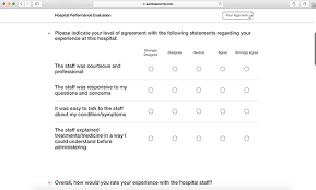 Hospital Performance Evaluation Survey Template Quicktapsurvey