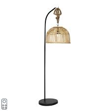 Outdoor Floor Lamp Bamboo Ip44 Incl