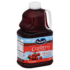 ocean spray juice tail cranberry