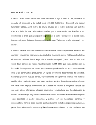PDF) OSCAR MUÑOZ EN CALI