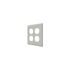 Solid Brass Wall Plug Plate Cover
