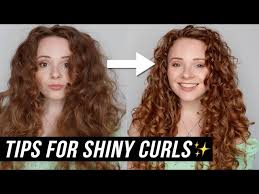 shiny curly hair tips how to make