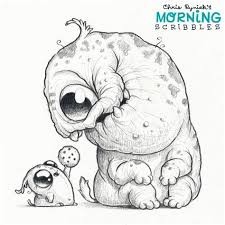 Einen schönen guten morgen von mir und chris ryniak. Morning Scribbles Ecosia Cute Monsters Drawings Monster Drawing Cute Drawings