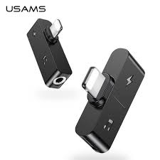 Usams Lighting To 3 5mm Audio Adapter Earphone Jack To 3 5 Dual Lighting Charging Adapter Usb Cable For Iphone X 11 Otg Adapter Phone Adapters Converters Aliexpress