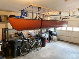 how to a canoe in your garage