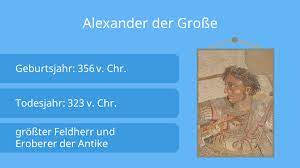 Alexander der große steckbrief