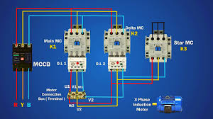star delta starter power wiring diagram