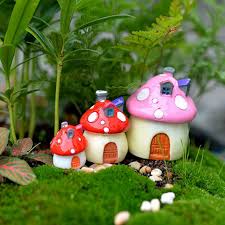 Mushroom House Miniature Garden