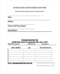 Family reunion letter template free gdyinglun com. Free 10 Sample Family Reunion Registration Forms In Pdf Ms Word Excel