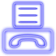 Neon_fax_icon Free Vector In Open Office Drawing Svg Svg