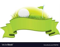 golf banner royalty free vector image