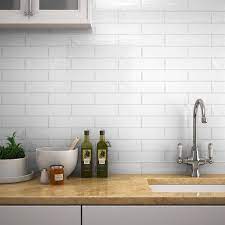 Glossy Square Kajaria White Ceramic