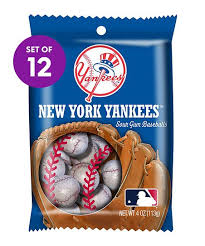 new york yankees sour baseball gum