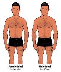ideal male body type according to women