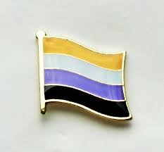 Inclusivity is in our dna. Small Non Binary Flag Pin