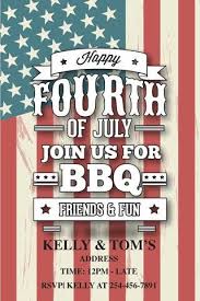 4th Of July Printable Invitation Template Stars N Stripes Party