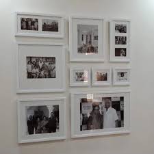Wooden White Wall Photo Frame Set