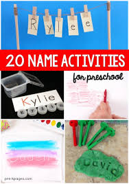 Name Activities For Preschool