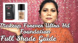 makeup forever ultra hd foundation full