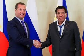 For tweets in russian, follow. Medvedev Welcomes Duterte To Bigger Better Russian White House Abs Cbn News
