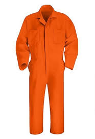 Red Kap Mens Twill Action Back Orange Coverall Ct10or