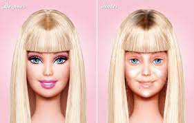 this is what barbie looks like without