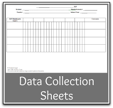 Data Tracking Sheets For Iep Goals For Students With Special