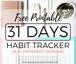Habit Tracker Free Printable Worksheets For Everyone