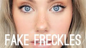 how to fake freckles sunkissed skin
