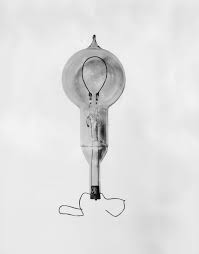 thomas edison invents light bulb and