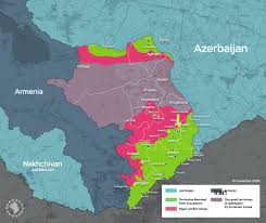 Map of major defense facilities throughout azerbaijan. Map Of The Advancement Of Azerbaijani Troops In Karabakh 07 11 20 Azerbaijan