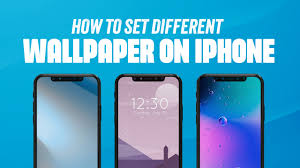 how to set diffe wallpaper on