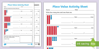 Place Value Activity Sheet Teacher