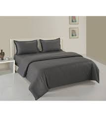 grey cotton king size bedding set