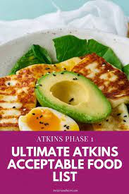atkins phase 1 acceptable food list